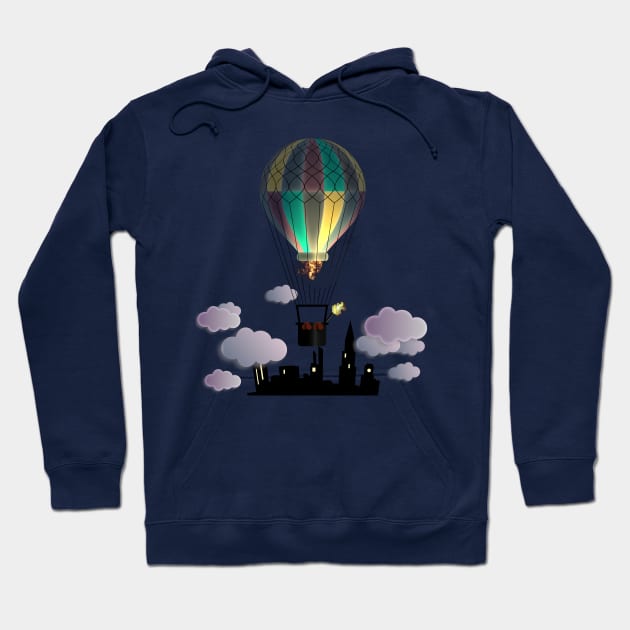 Balloon Aeronautics Night Hoodie by dipweb